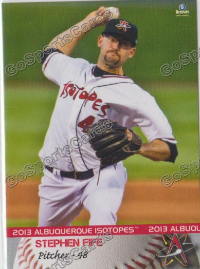 2013 Albuquerque Isotopes Stephen Fife