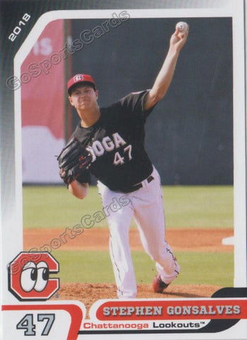 2018 Chattanooga Lookouts Stephen Gonsalves