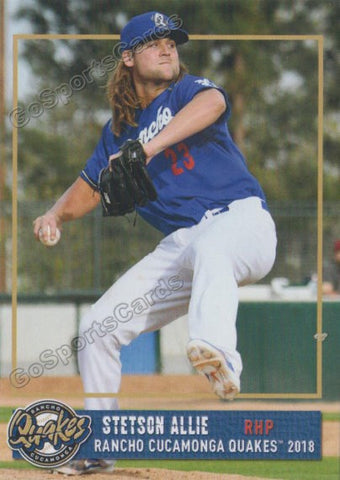 2018 Rancho Cucamonga Quakes Stetson Allie