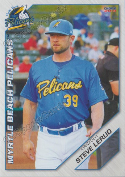 2019 Myrtle Beach Pelicans Steve Lerud