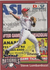 2010 Potomac Nationals DAV Steve Lombardozzi