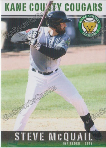 2015 Kane County Cougars Steve McQuail