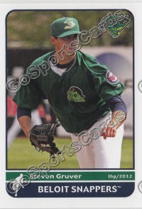 2012 Beloit Snappers Steven Steve Gruver