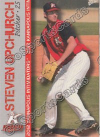 2012 Kannapolis Intimidators Steven Upchurch