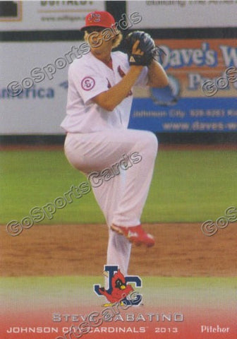 2013 Johnson City Cardinals Steven Steve Sabatino