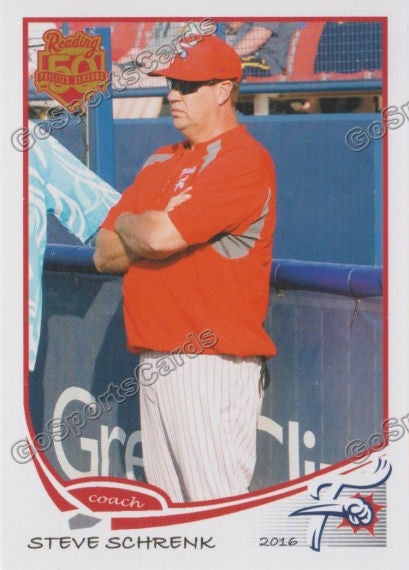 2016 Reading Fightin Phils Steve Schrenk