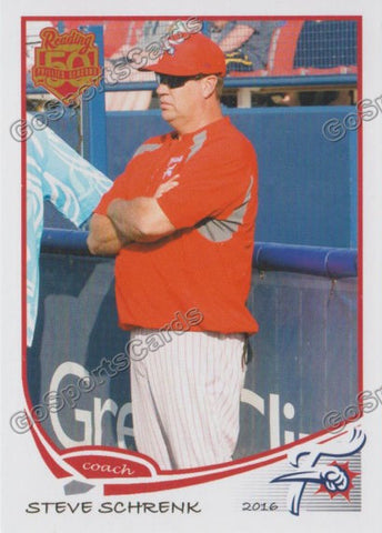 2016 Reading Fightin Phils Steve Schrenk
