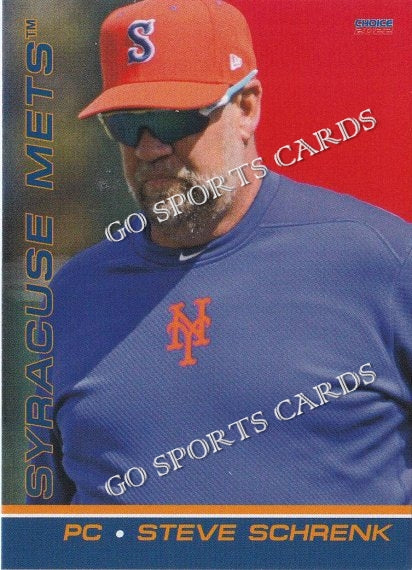 2022 Syracuse Mets Steve Schrenk – Go Sports Cards