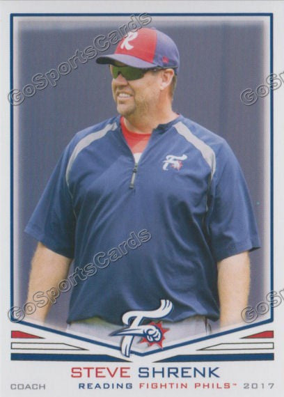 2017 Reading Fightin Phils Steve Shrenk