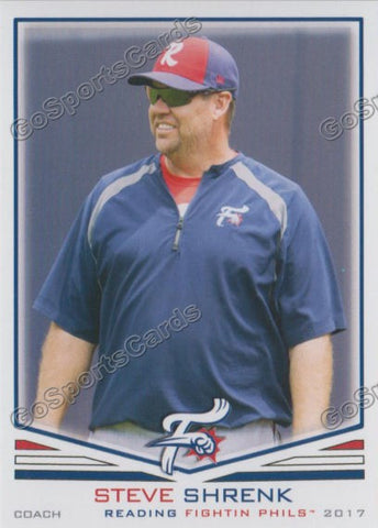 2017 Reading Fightin Phils Steve Shrenk
