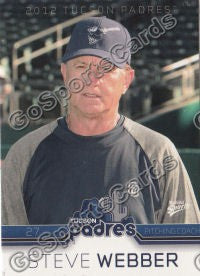 2012 Tucson Padres Steve Webber