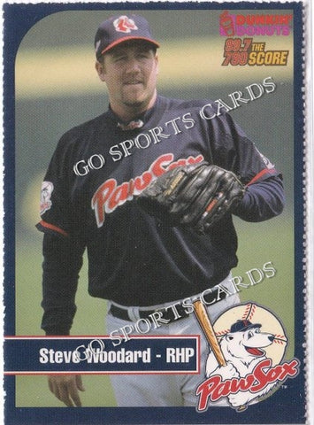 2003 Pawtucket Red Sox Dunkin Donuts SGA Steve Woodard