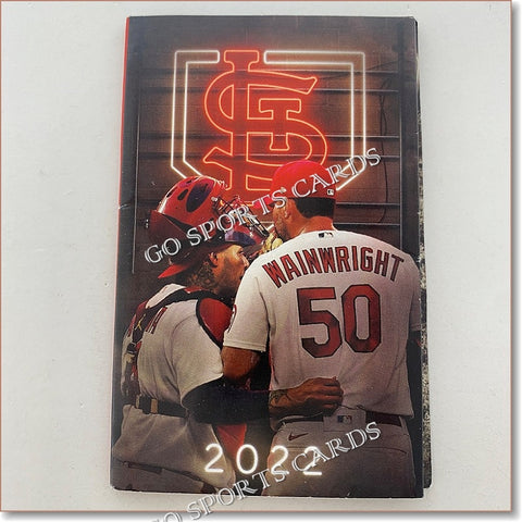 2022 St Louis Cardinals Pocket Schedule (Adam Wainwright, Yadier Molina)