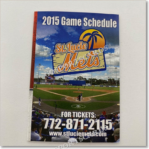 2015 St Lucie Mets Pocket Schedule