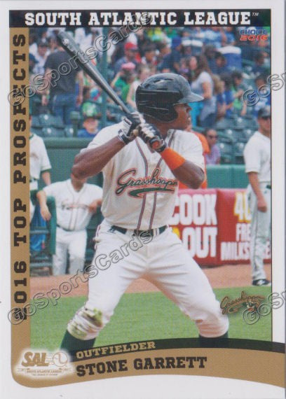 2016 South Atlantic League Top Prospect Stone Garrett