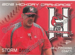 2012 Hickory Crawdads Storm Davis