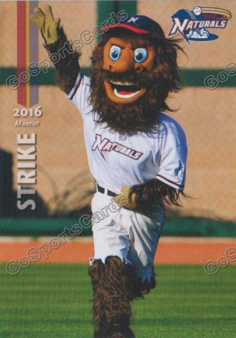 2016 Northwest Arkansas Naturals Strike Mascot