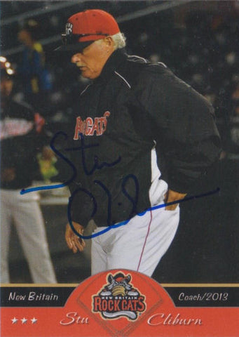 Stu Cliburn 2013 New Britain Rock Cats Autograph