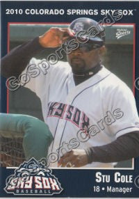 2010 Colorado Springs Sky Sox Stu Cole
