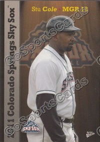 2011 Colorado Springs Sky Sox Stu Cole