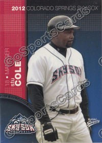 2012 Colorado Springs Sky Sox Stu Cole
