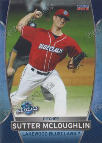 2016 Lakewood BlueClaws Sutter McLoughlin