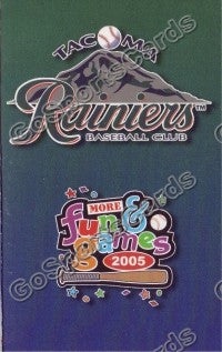 2005 Tacoma Rainiers Pocket Schedule