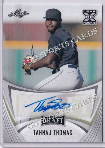 2021 Leaf Draft BA-TT1 Tahnaj Thomas XRC Autograph