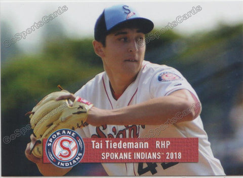 2018 Spokane Indians Tai Tiedemann