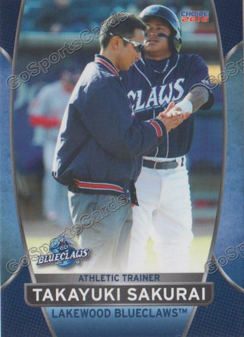 2016 Lakewood BlueClaws Takayuki Sakurai