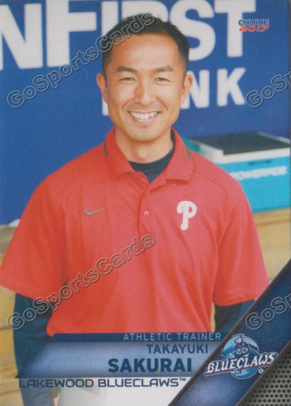 2017 Lakewood BlueClaws Takayuki Sakurai
