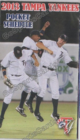 2013 Tampa Yankees Pocket Schedule