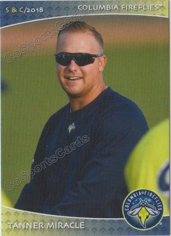 2018 Columbia Fireflies Tanner Miracle