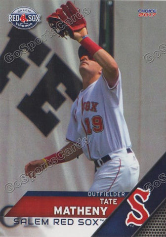 2017 Salem Red Sox Tate Matheny