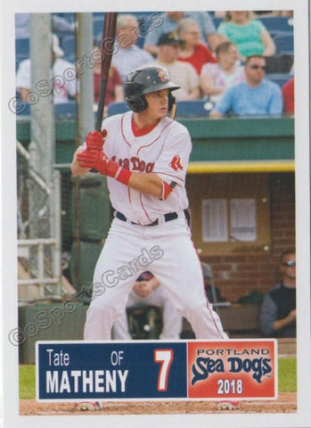 2018 Portland Sea Dogs Tate Matheny