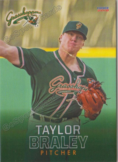 2018 Greensboro Grasshoppers Taylor Braley