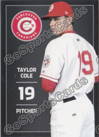 2012 Vancouver Canadians Taylor Cole