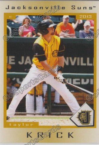 2013 Jacksonville Suns Taylor Krick