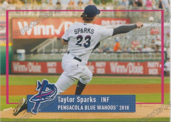 2018 Pensacola Blue Wahoos Taylor Sparks