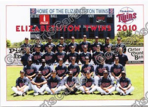 2010 Elizabethton Twins Team Photo Checklist