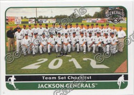 2012 Jackson Generals Team Photo
