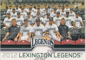 2012 Lexington Legends Team Photo Checklist