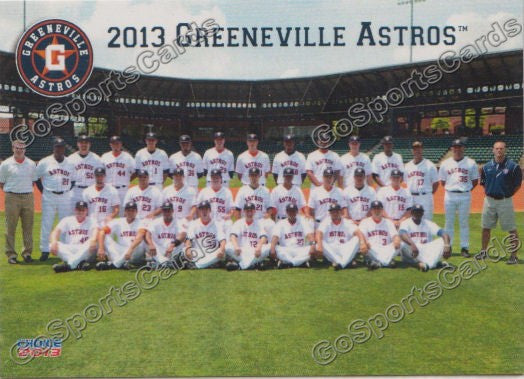 2013 Greeneville Astros Team Photo
