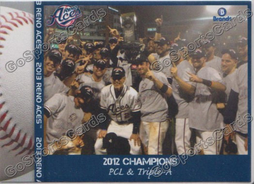 2013 Reno Aces 2012 PCL and AAA Champions