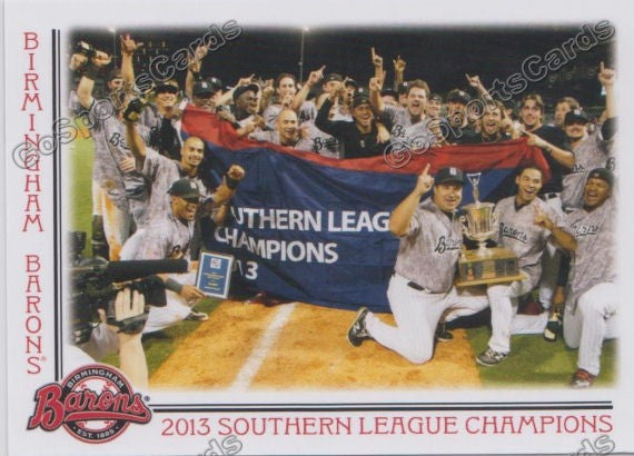 2014 Birmingham Barons Southern League Champs Team Photo