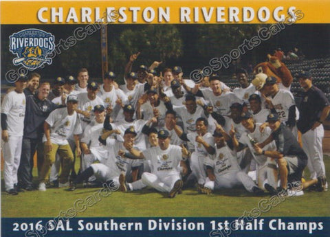 2016 Charleston RiverDogs 1st Half Champions Team Photo