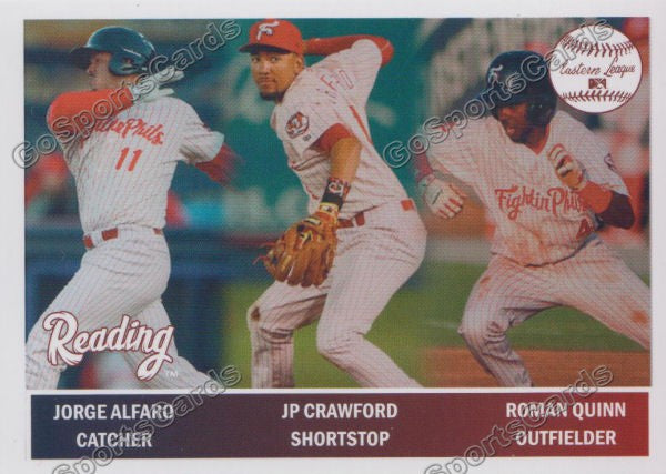 2016 Reading Fightin Phils Top Prospect 11 JP Crawford Jorge Alfaro Roman Quinn