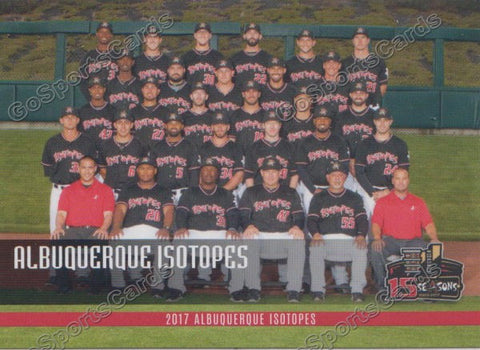 2017 Albuquerque Isotopes Team Photo