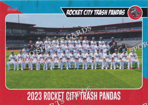 2023 Rocket City Trash Pandas Team Photo Checklist
