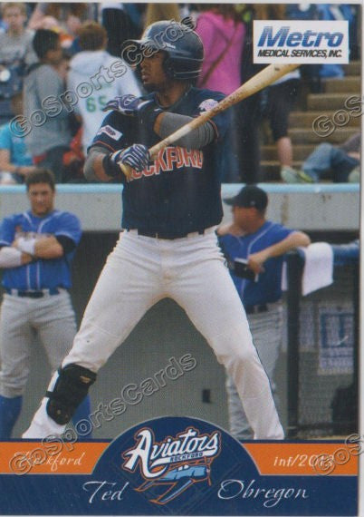 2013 Rockford Aviators Ted Obregon